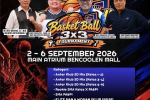 Basketball 3×3 Tournament Meriahkan Bengkulu Sports Week 2026 di Bencoolen Mall